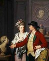 Samuel Nahl Shows his Bride a Bust of his Brother 1782 - Johann August the Younger Nahl