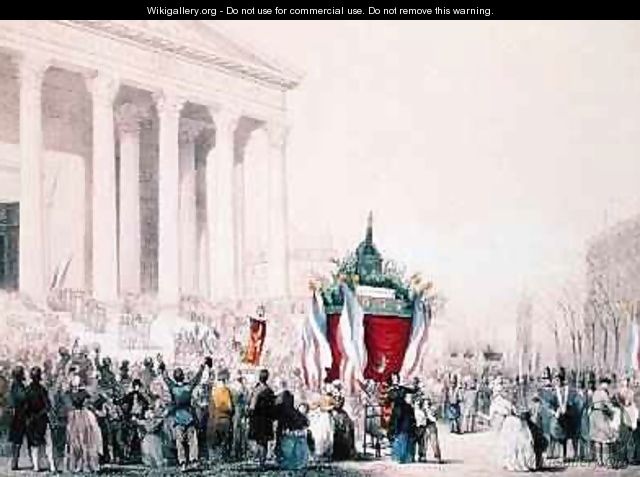 Funeral of the victims of the riots of February 1848 at the Church of La Madeleine 4th March 1848 - Hermann Raunheim and Jean Naissant