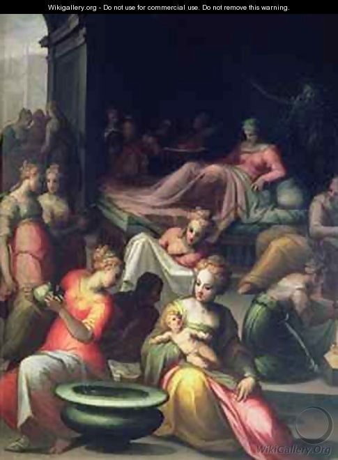 Nativity of John the Baptist - Giovan Battista Naldini