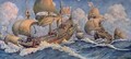 Merchant Ships of 1640 from Le Journal de la Decoration - Robert Morton Nance