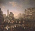 The coronation procession of Joseph II 1741-90 in Romerberg 1764 - Martin II Mytens or Meytens