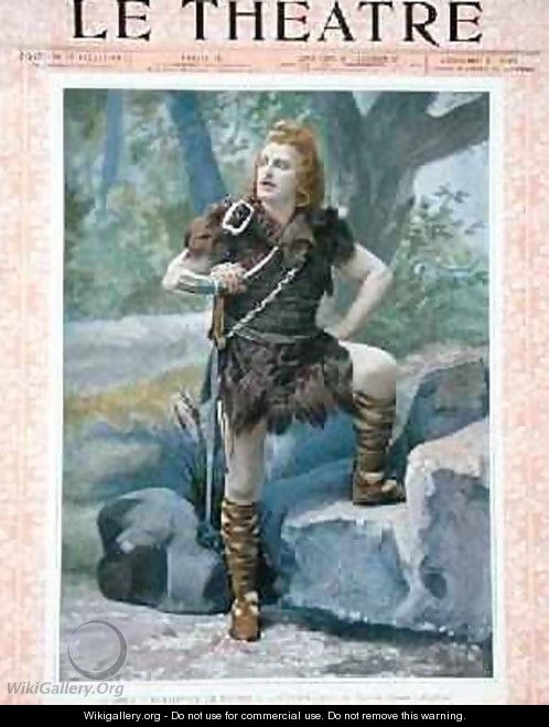 Front cover of the magazine Le Theatre depicting Jean de Reszke 1850-1925 as Siegfried in Siegfried - Paul Nadar