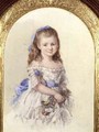 Portrait of Winifred Mary Bombass aged ten 1872 - Isabel Oakley Naftel