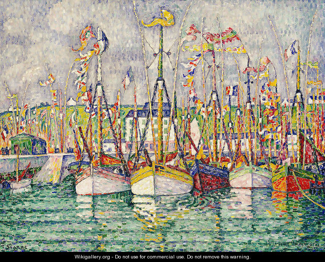 Blessing of the Tuna Fleet at Groix 1923 - Paul Signac