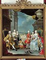 Franz Stephan I 1708-65 with his wife Marie-Therese 1717-80 and their children - Martin II Mytens or Meytens