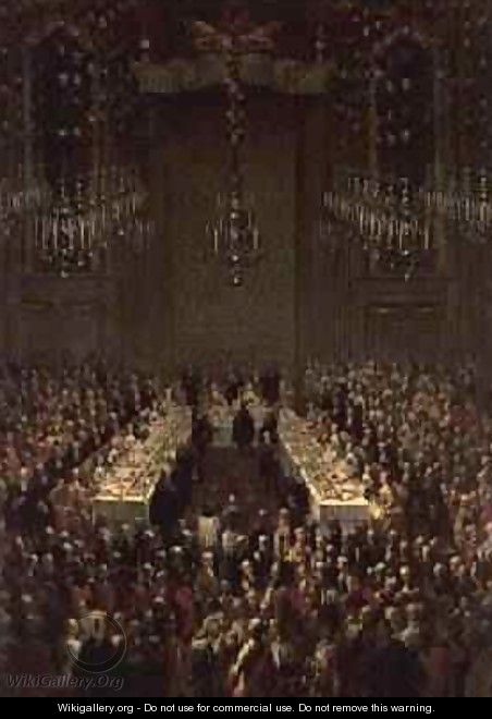 Banquet in the Redoutensaal Vienna 1760 - Martin II Mytens or Meytens