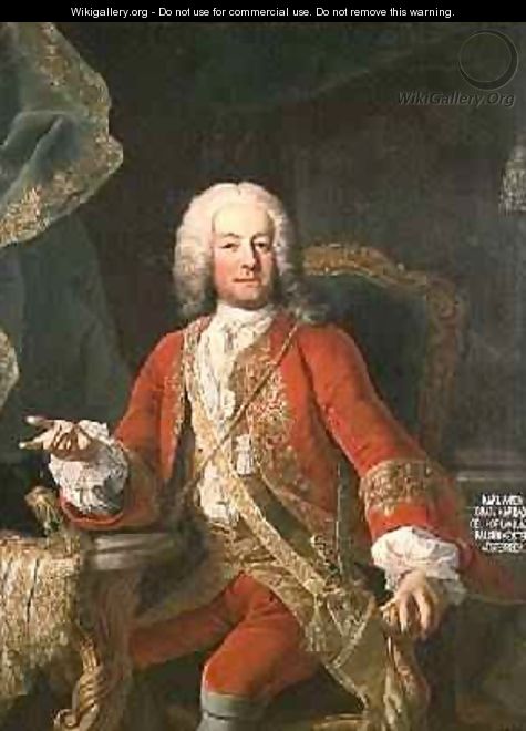 Count Carl Anton von Harrach Master Falconer and Lord Lieutenant of Austria - Martin II Mytens or Meytens