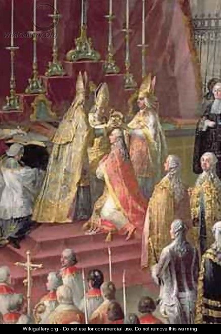 The Coronation of Joseph II 1741-90 as Emperor of Germany in Frankfurt Cathedral 1764 - Martin II Mytens or Meytens