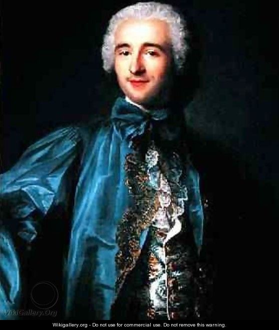 Portrait of a gentleman in a blue coat - Jean-Marc Nattier