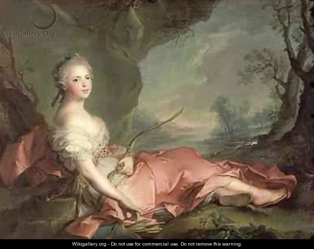 Portrait of Maria Adelaide of France - Jean-Marc Nattier