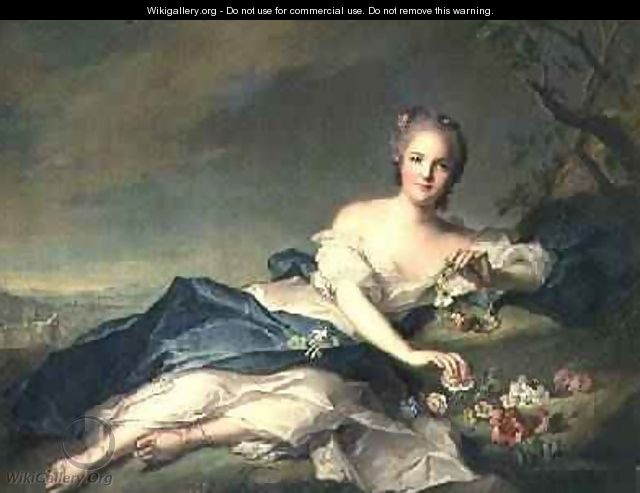 Henrietta Maria of France 1606-69 as Flora 1742 - Jean-Marc Nattier