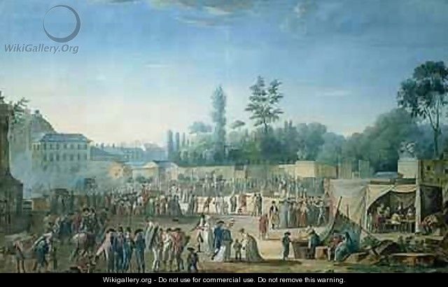 View of the Tuileries from the Place de la Revolution 1799 - Thomas Naudet