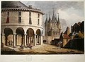 View of the Donjon and La Rotonde at the Temple Paris 1808 - John Claude Nattes