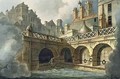 Inside of Queens Bath from Bath Illustrated by a Series of Views - John Claude Nattes