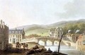 Old Bridge from Bath Illustrated by a Series of Views - John Claude Nattes