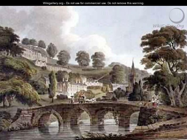 Bradford from Bath Illustrated by a Series of Views - John Claude Nattes