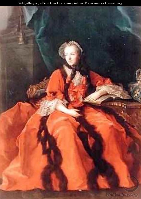 Portrait of Maria Leszczynska 1703-68 1762 - Jean-Marc Nattier