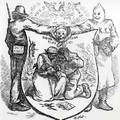 The White League and the Ku Klux Klan Worse than Slavery cartoon from Harpers Weekly 1874 - Thomas Nast