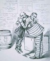 William MBoss Tweed hugging the figure of Samuel J Tilden from Harpers Weekly 1871 - Thomas Nast