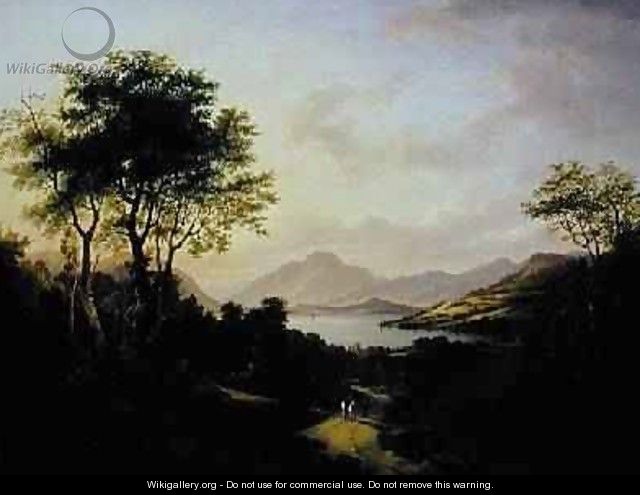 Extensive View of Loch Lomonc Near Dumbarton - Jane Nasmyth