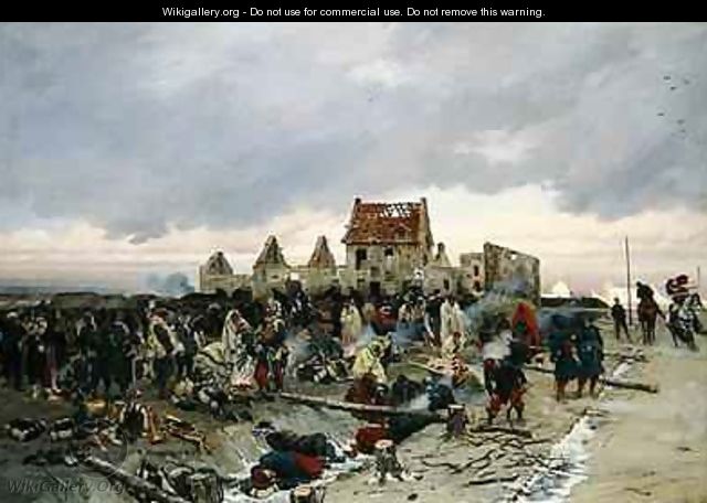 Bivouac at Le Bourget after the Battle of 21st December 1870 1872 2 - Alphonse Marie de Neuville