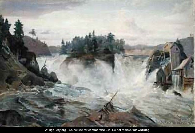 Waterfall in the Mountains 1836 - Hermann Joseph Neefe