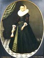 Oval Portrait of a Lady - Pieter the Elder Neefs