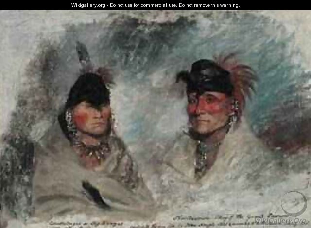 Big Kansas or Caussetongua and Sharitarishe Chief of the Grand Pawnees 1821 - John Neagle