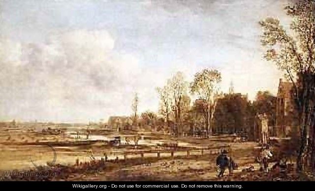 Landscape near Haarlem - Aert van der Neer