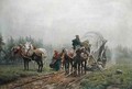 The Broken Freight Wagon 1862 - Arthur Johann Severin Nikutowski