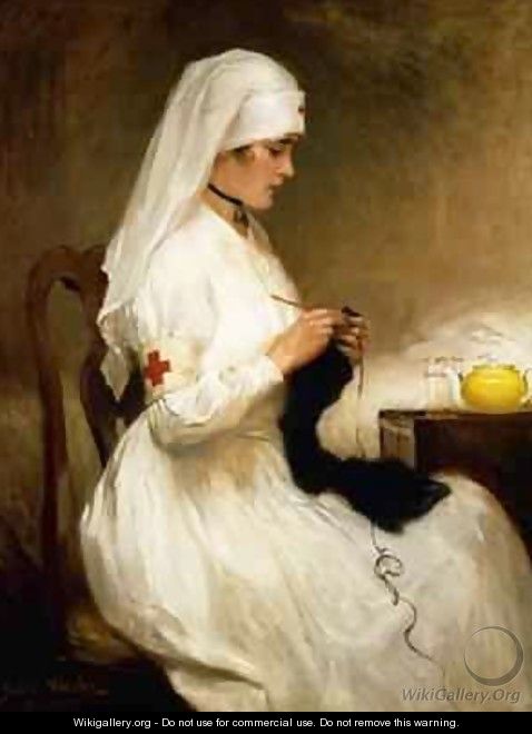 Portrait of a Nurse from the Red Cross - Gabriel Emile Niscolet