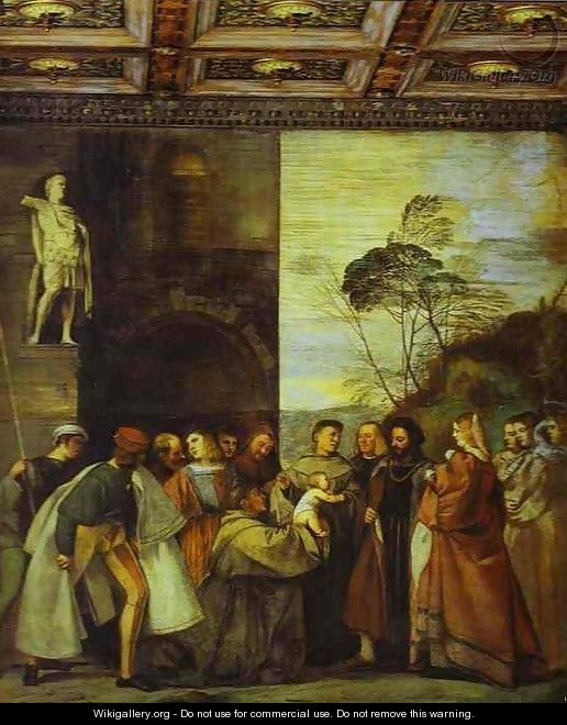 The Miracle of the Newborn Child - Tiziano Vecellio (Titian)