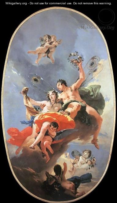 The Triumph of Zephyr and Flora - Giovanni Battista Tiepolo