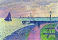 Entrance to the Port of Volendam - Theo Van Rysselberghe