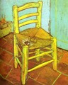 Vincent's Chair with Pipe - Vincent Van Gogh