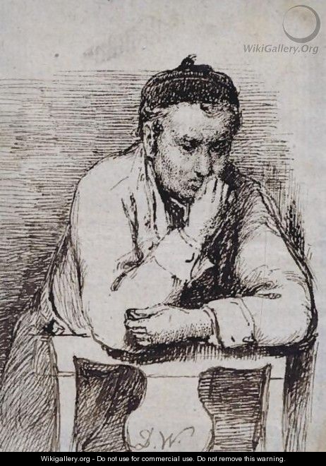 A Man Leaning on the Back of a Chair - Sir David Wilkie