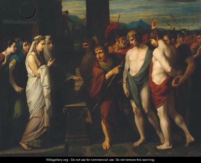 Pylades and Orestes Brought as Victims before Iphigenia - Benjamin West