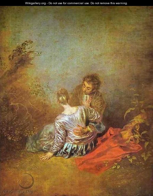 Le Faux Pas - Jean-Antoine Watteau