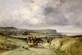 Arrival of a Stagecoach at Treport 1878 - Jules Achille Noel