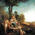 A Hunting Luncheon - Jean-Baptiste Oudry