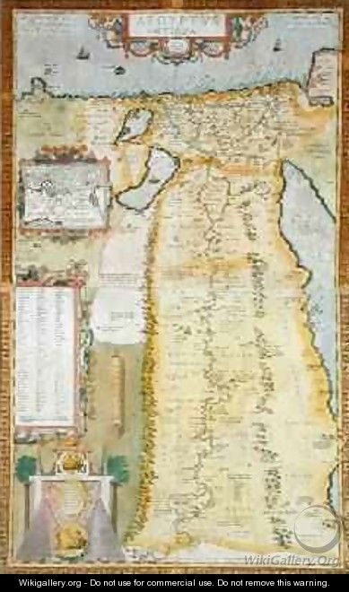 Map of Ancient Egypt, 1584 - Abraham Ortelius