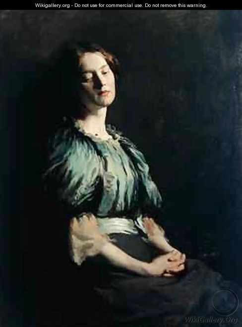 Portrait of a Girl Wearing a Green Dress, 1899 - Sir William Newenham Montague Orpen
