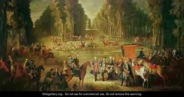 Meeting for the Puits-du-Roi Hunt at Compiegne - Jean-Baptiste Oudry