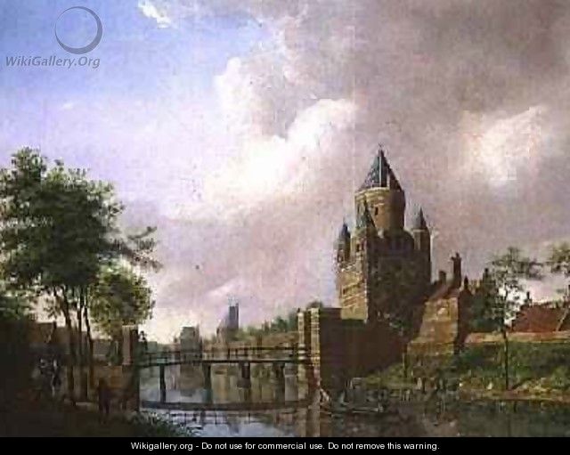 A View of the Kleine Houtpoort, Haarlem, 1778 - Isaak Ouwater