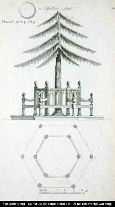 A Gothic Seat, from Ornamental Architecture in the Gothic, Chinese and Modern Taste, published 1758 - Charles Over