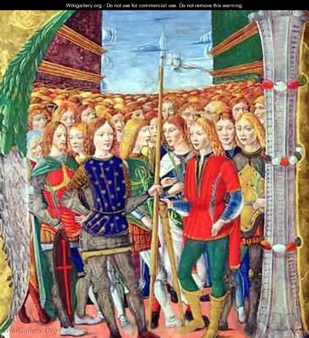 Historiated initial N depicting St. Maurice and the Theban Legion, Lombardy School, c.1499-1511 - Alessandro Pampurino