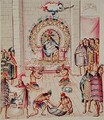 Tome 3 fol.129 Offerings to the King, from Teatro de la Nueva Espana, 1640 - Panes