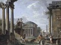 Landscape with Roman Ruins - Giovanni Paolo Panini