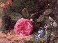 Pink Rose on a Mossy Bank, 1875 - Harry Sutton Palmer
