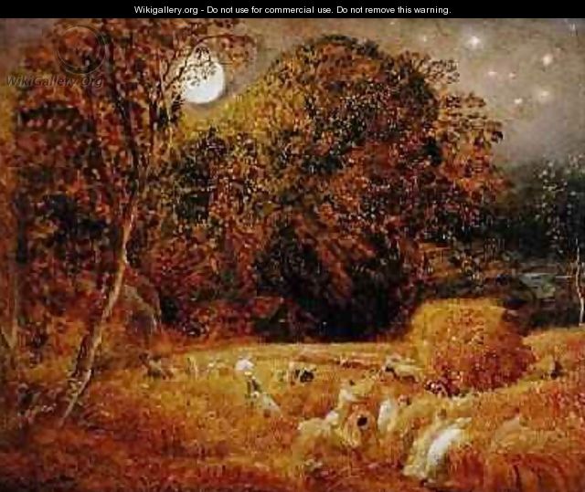 The Harvest Moon, 1833 - Samuel Palmer